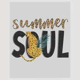 Leopard Print Summer Soul DTF Transfer